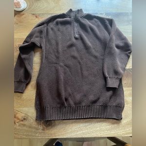 Kotn half zip cotton sweater size small